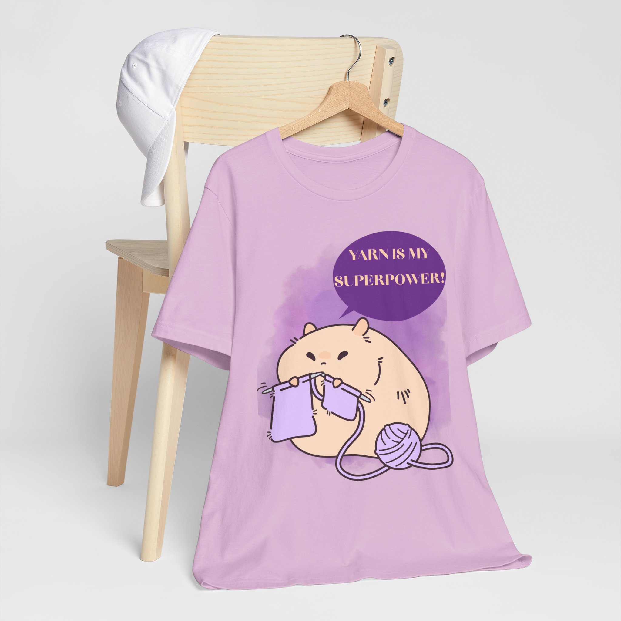 Yarn is my superpower! Crafty Knitting Superpower Tee for Crafters - Image 62