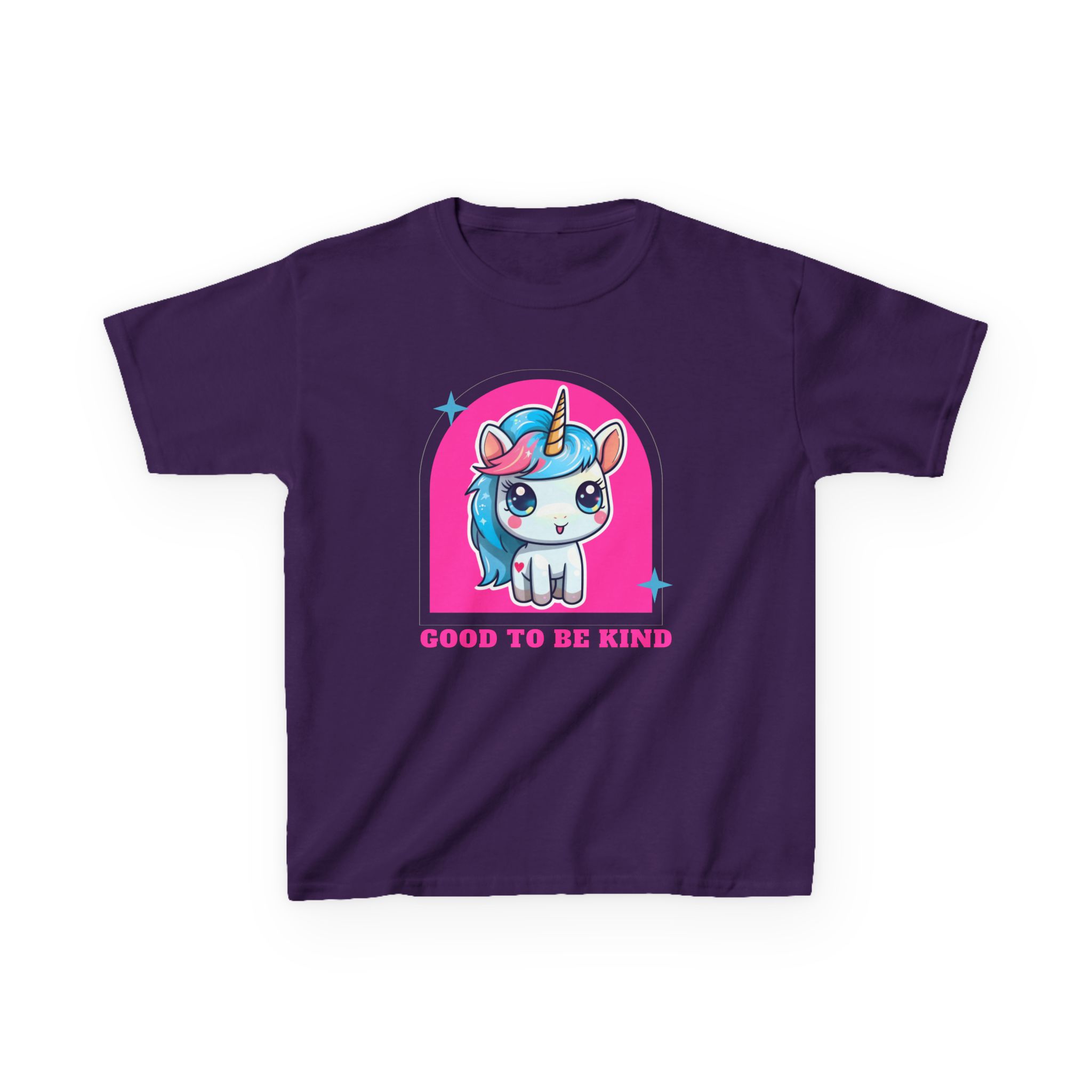 Kids Unicorn Tee — "Good to Be Kind" Cute Rainbow Pony Shirt - Image 45