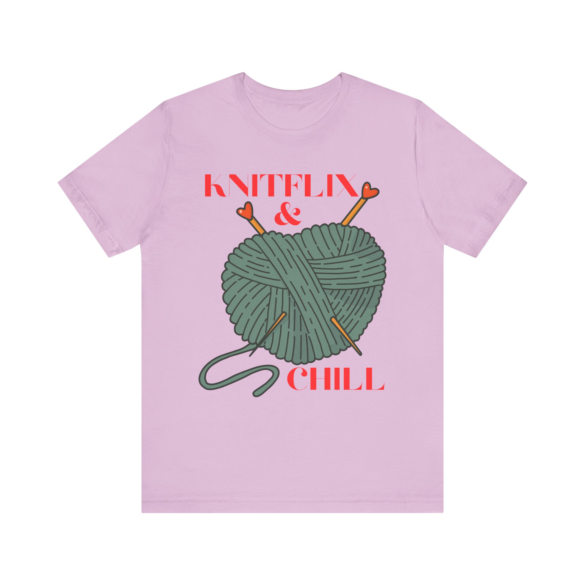 Knitflix & Chill Tee for Craft Lovers - Image 51