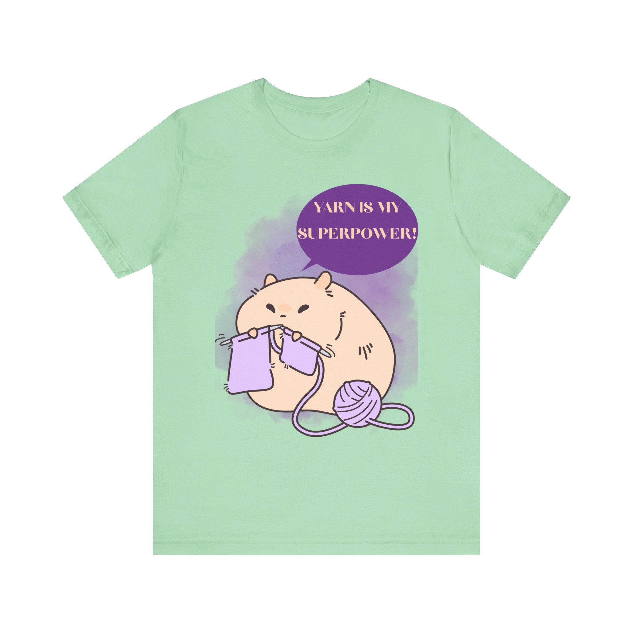 Yarn is my superpower! Crafty Knitting Superpower Tee for Crafters - Image 49