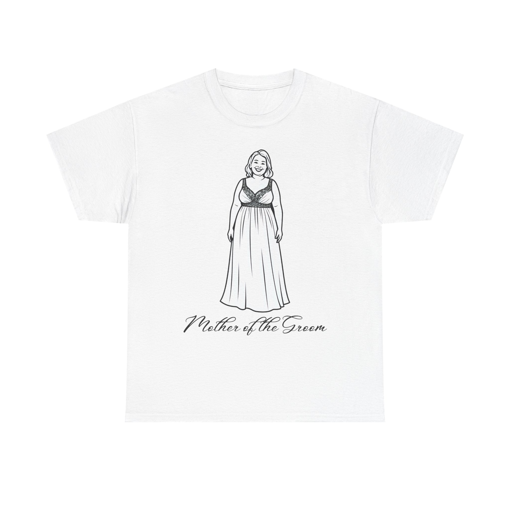 Mother of the Groom Tee, Unisex Cotton T-Shirt for Weddings, Bridal Party Apparel, Gift for Mother, Wedding Day Fashion