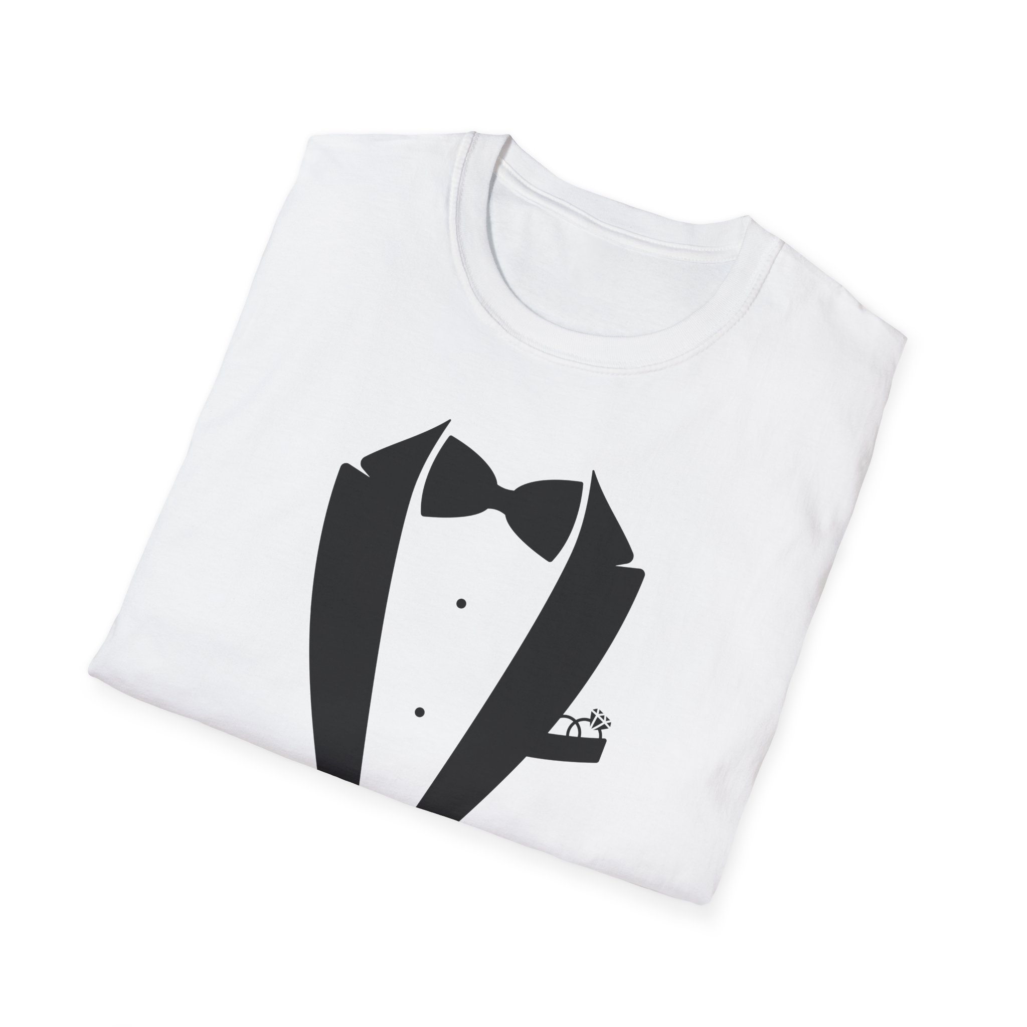 Best Man T-Shirt, Stylish Groom Attire, Wedding Gift for Him, Casual Event Shirt, Unisex Tuxedo Tee, Matching Groomsmen Apparel - Image 4