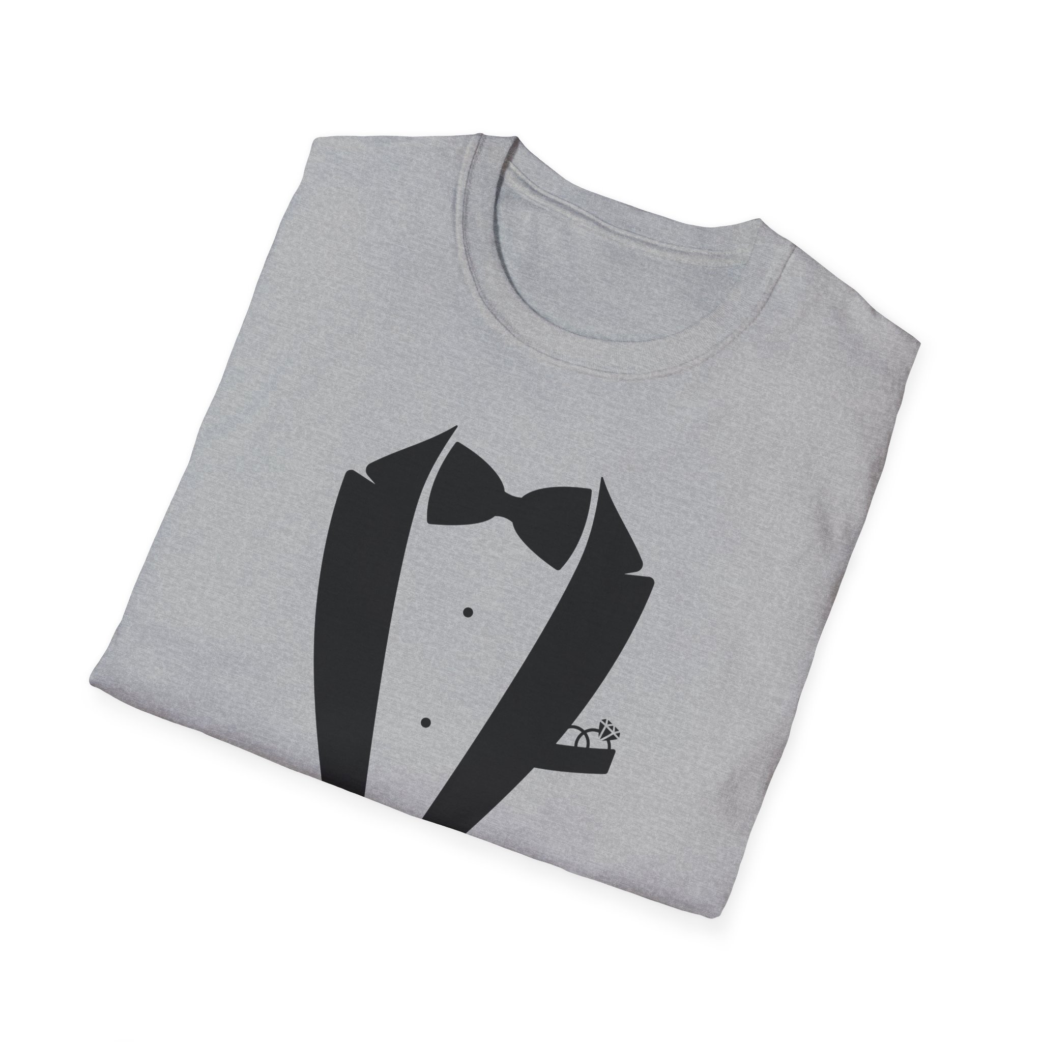 Best Man T-Shirt, Stylish Groom Attire, Wedding Gift for Him, Casual Event Shirt, Unisex Tuxedo Tee, Matching Groomsmen Apparel - Image 8