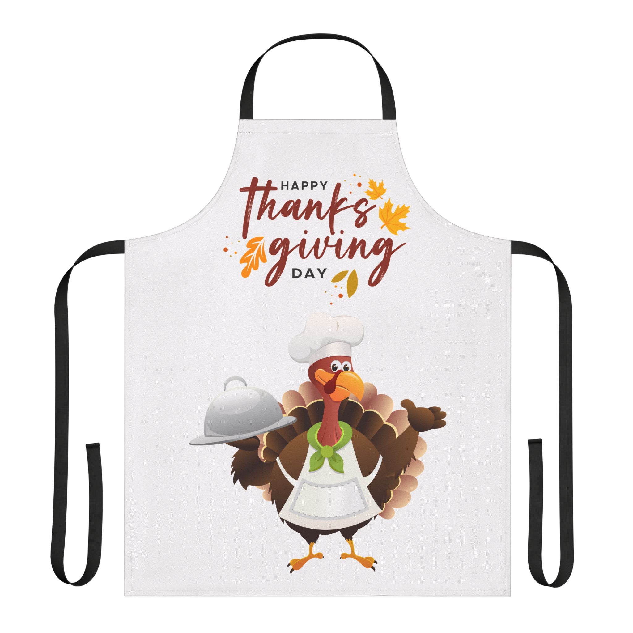 Thanksgiving Apron with 5-Color Straps, Festive Cooking Gift for Chefs, Family Gatherings, Holiday Baking, Turkey Day Essentials