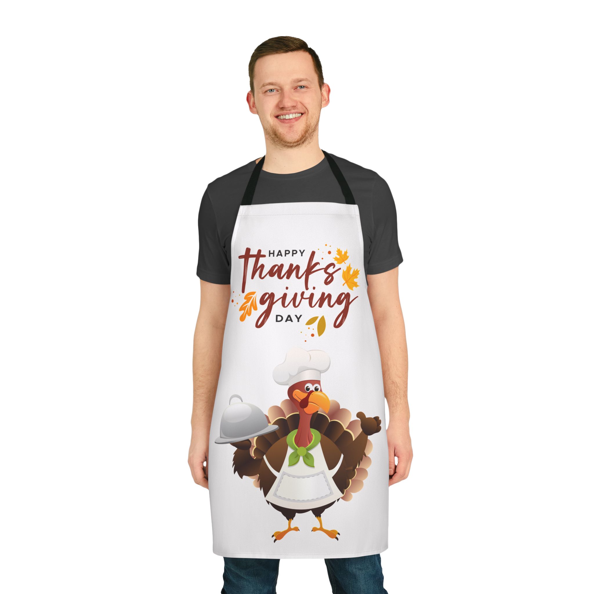 Thanksgiving Apron with 5-Color Straps, Festive Cooking Gift for Chefs, Family Gatherings, Holiday Baking, Turkey Day Essentials - Image 2