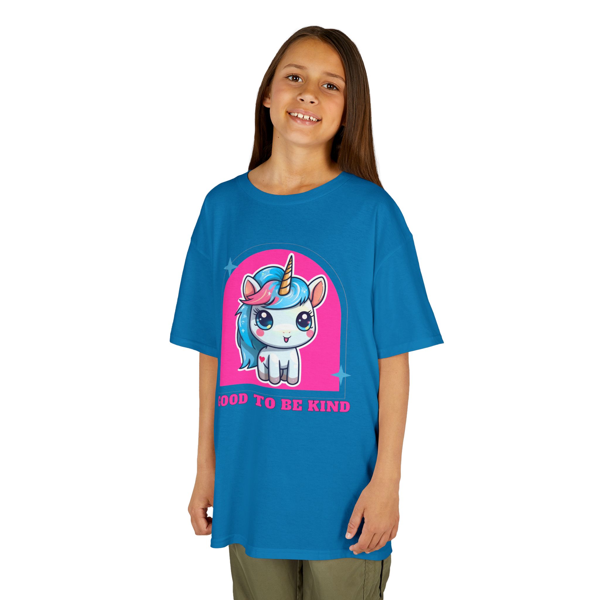 Kids Unicorn Tee — "Good to Be Kind" Cute Rainbow Pony Shirt - Image 43