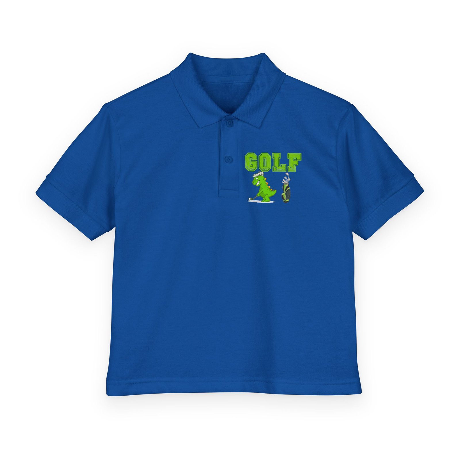 Kids' Golf Polo with Dinosaur Design - Image 50