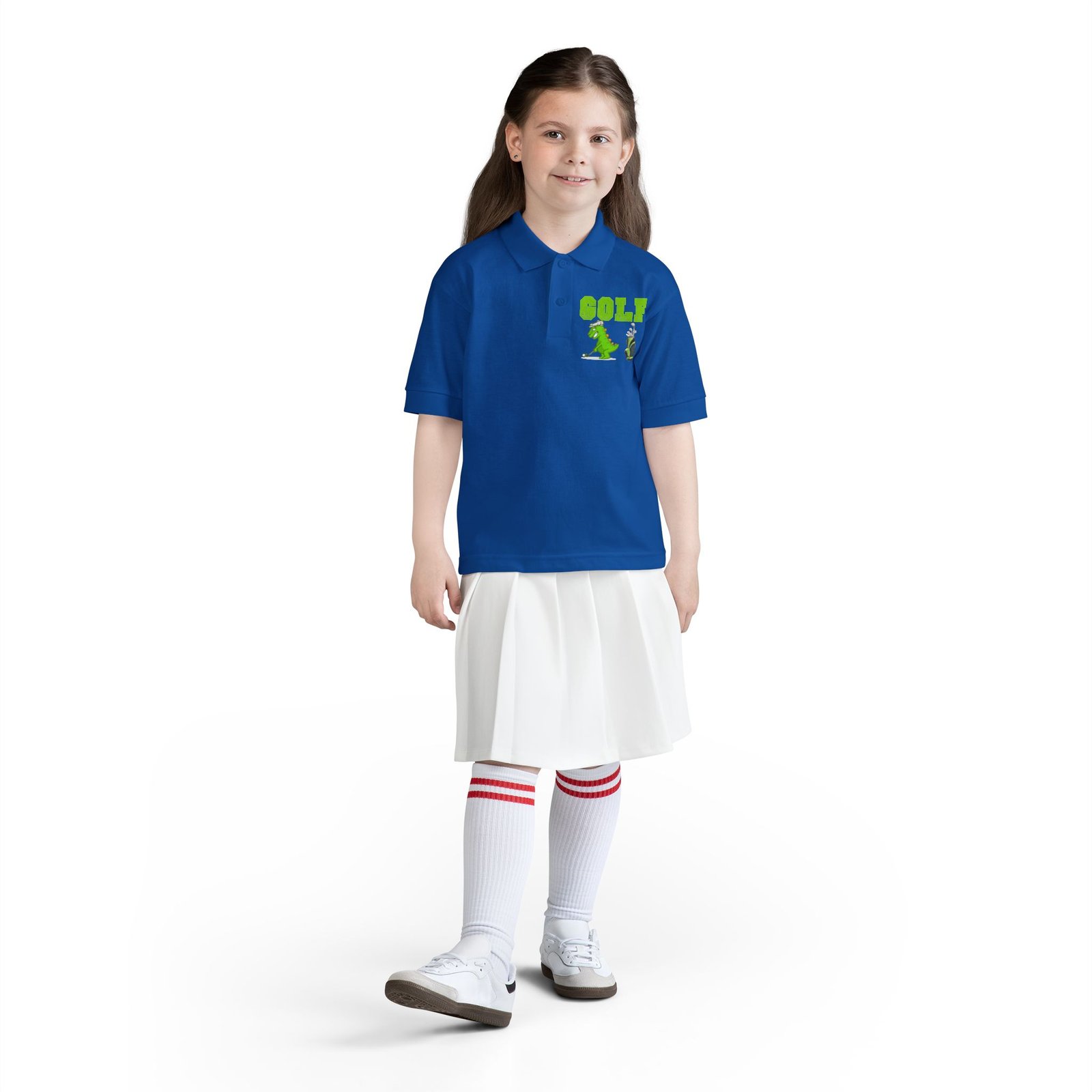 Kids' Golf Polo with Dinosaur Design - Image 54