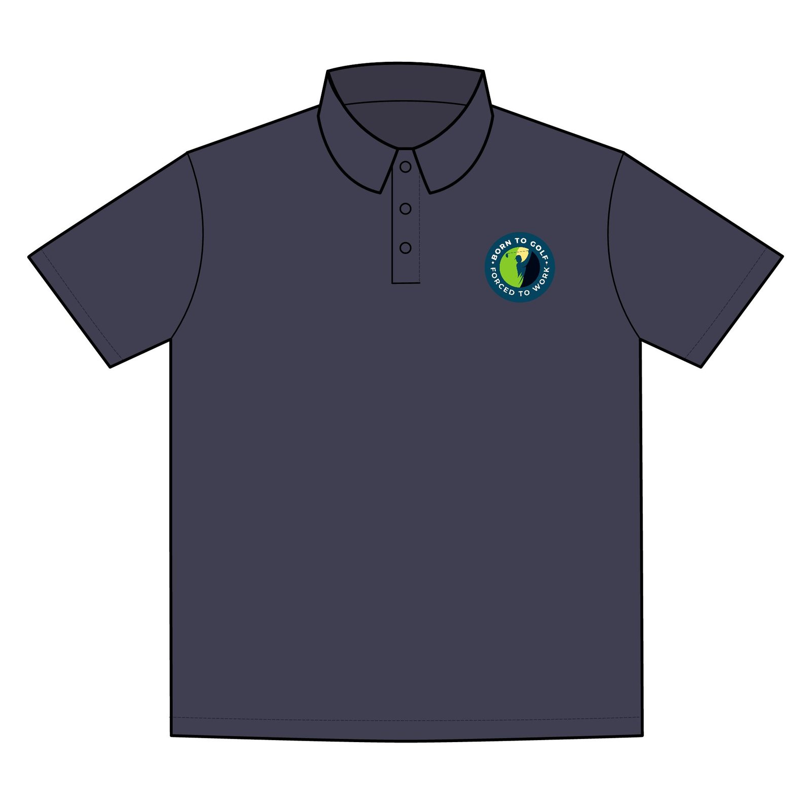 Born to Golf. Forced to Work, Sport-Tek Competitor Polo - Moisture-Wicking Performance Shirt for Active Lifestyles - Image 11