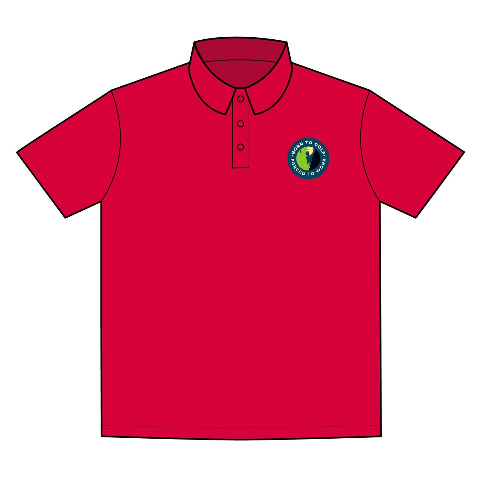 Born to Golf. Forced to Work, Sport-Tek Competitor Polo - Moisture-Wicking Performance Shirt for Active Lifestyles - Image 12