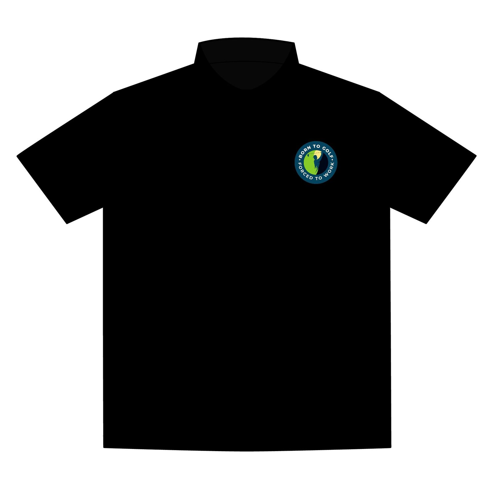 Born to Golf. Forced to Work, Sport-Tek Competitor Polo - Moisture-Wicking Performance Shirt for Active Lifestyles - Image 4