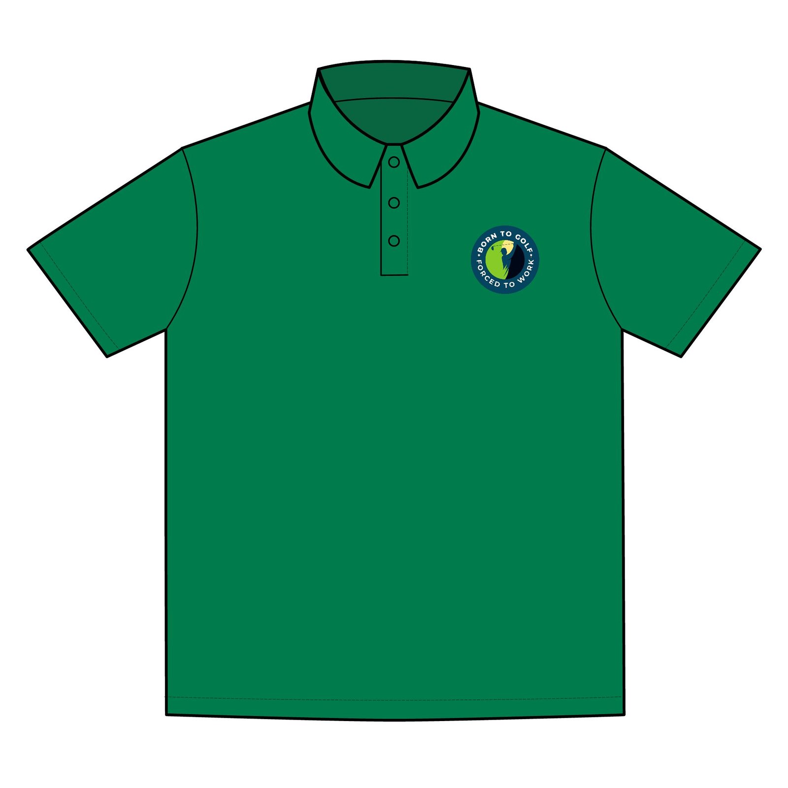 Born to Golf. Forced to Work, Sport-Tek Competitor Polo - Moisture-Wicking Performance Shirt for Active Lifestyles - Image 6