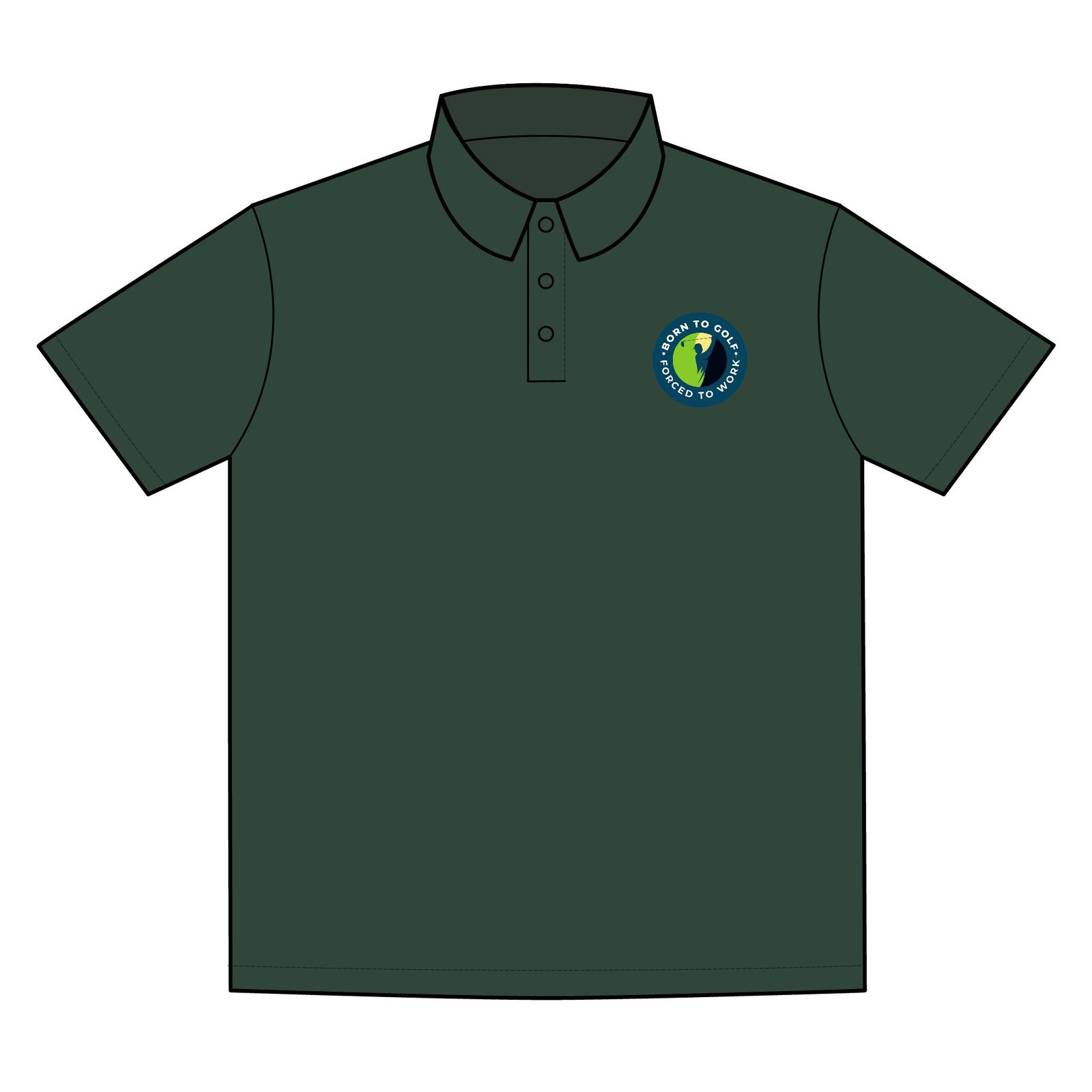Born to Golf. Forced to Work, Sport-Tek Competitor Polo - Moisture-Wicking Performance Shirt for Active Lifestyles - Image 7