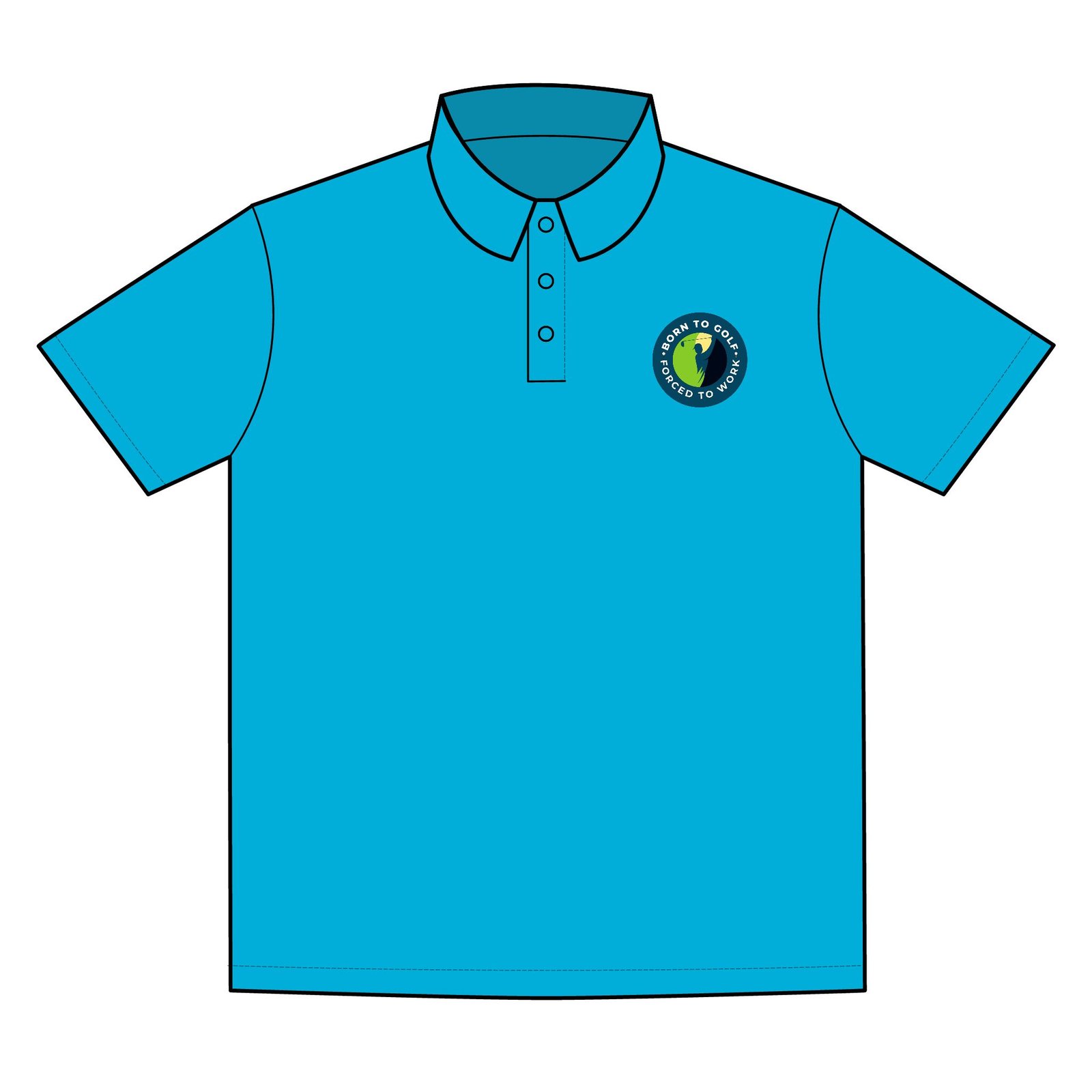 Born to Golf. Forced to Work, Sport-Tek Competitor Polo - Moisture-Wicking Performance Shirt for Active Lifestyles - Image 8