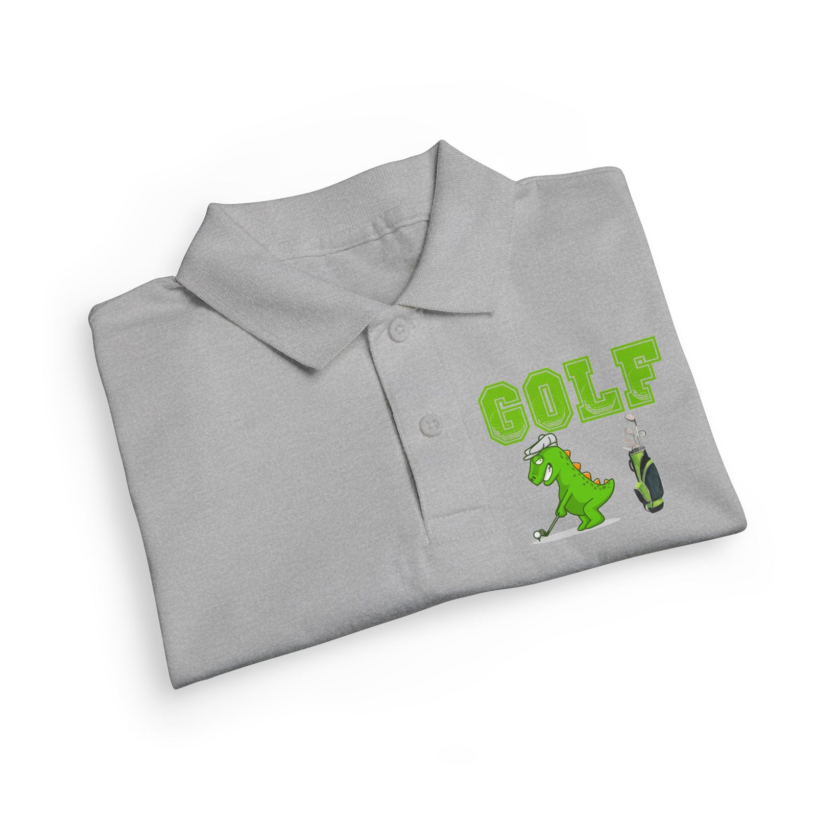 Kids' Golf Polo with Dinosaur Design - Image 16
