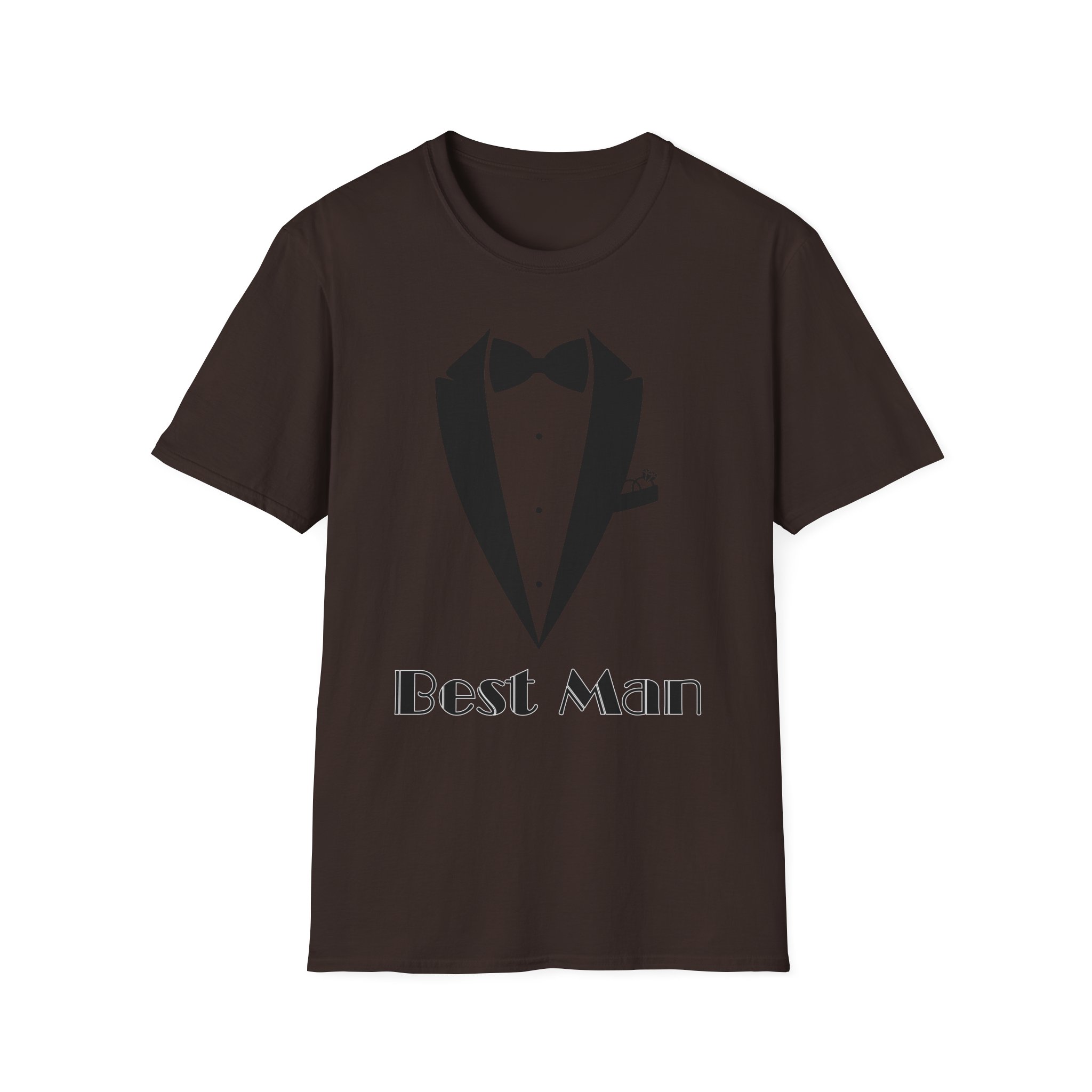 Best Man T-Shirt, Stylish Groom Attire, Wedding Gift for Him, Casual Event Shirt, Unisex Tuxedo Tee, Matching Groomsmen Apparel - Image 9