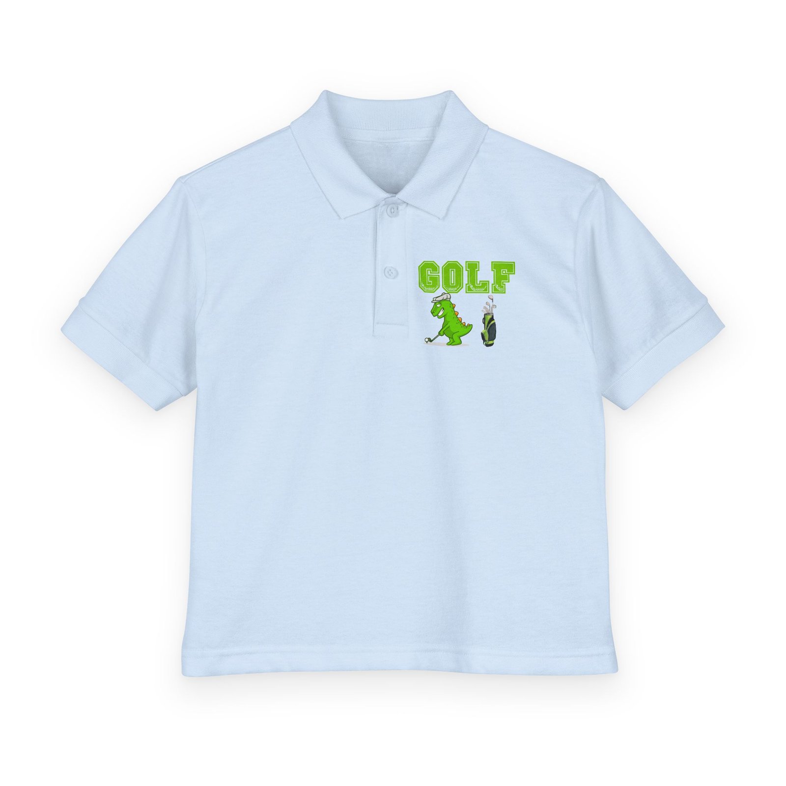Kids' Golf Polo with Dinosaur Design - Image 43