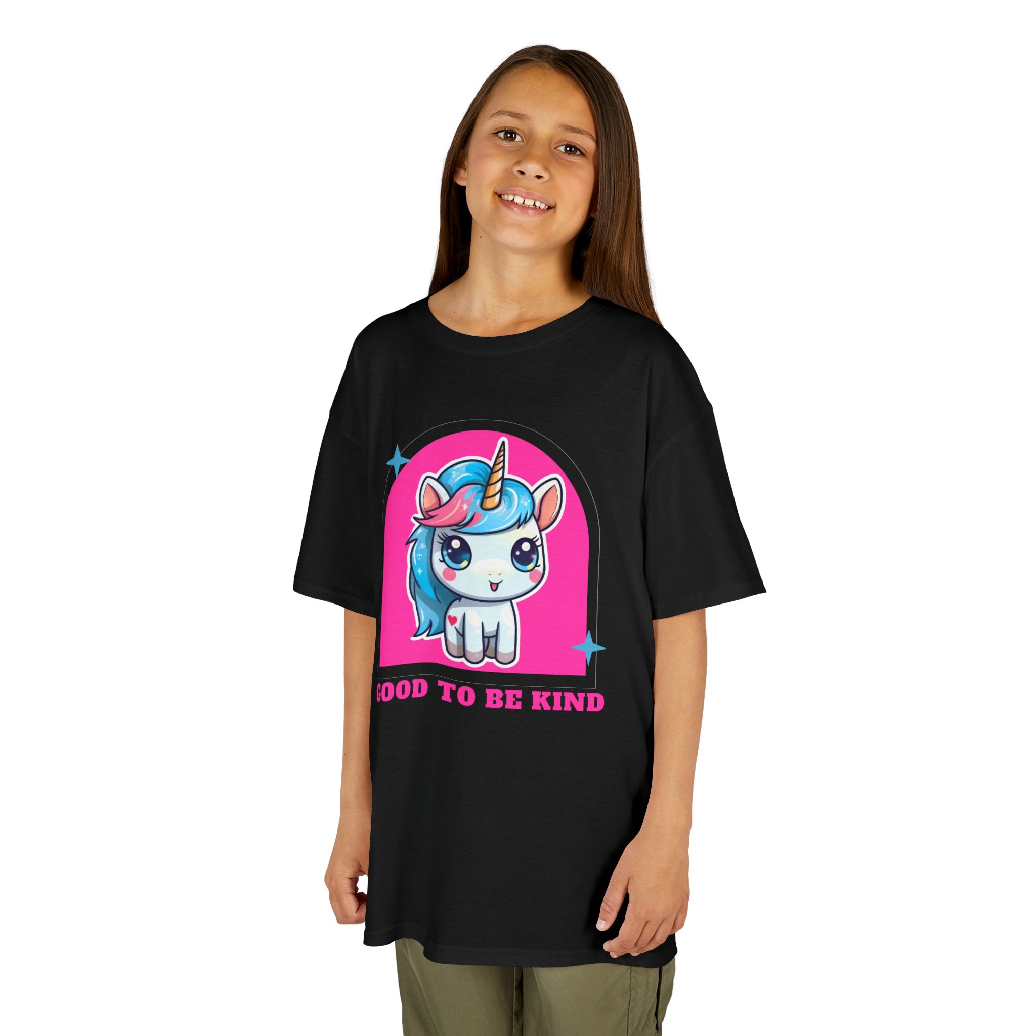 Kids Unicorn Tee — "Good to Be Kind" Cute Rainbow Pony Shirt - Image 7