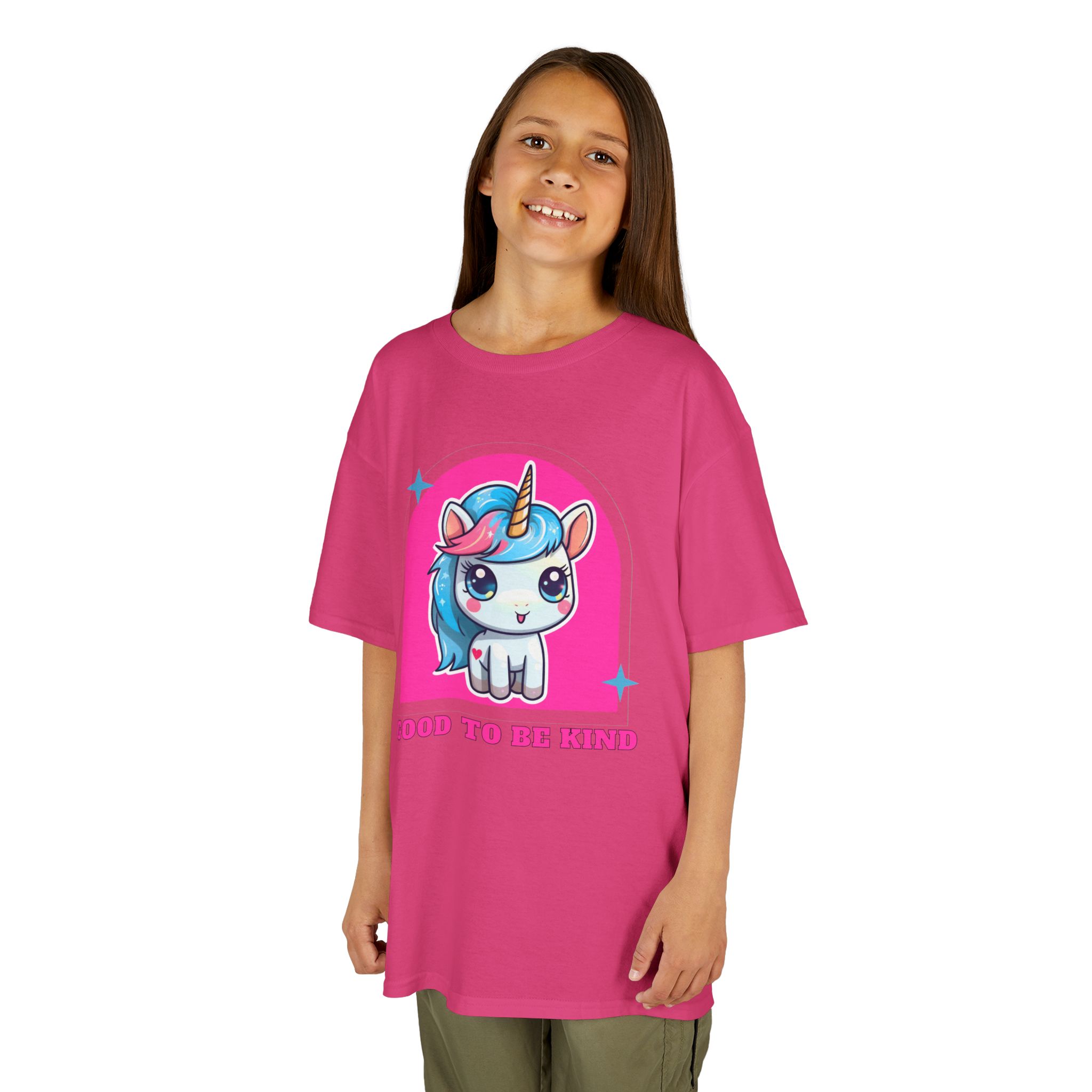 Kids Unicorn Tee — "Good to Be Kind" Cute Rainbow Pony Shirt - Image 55