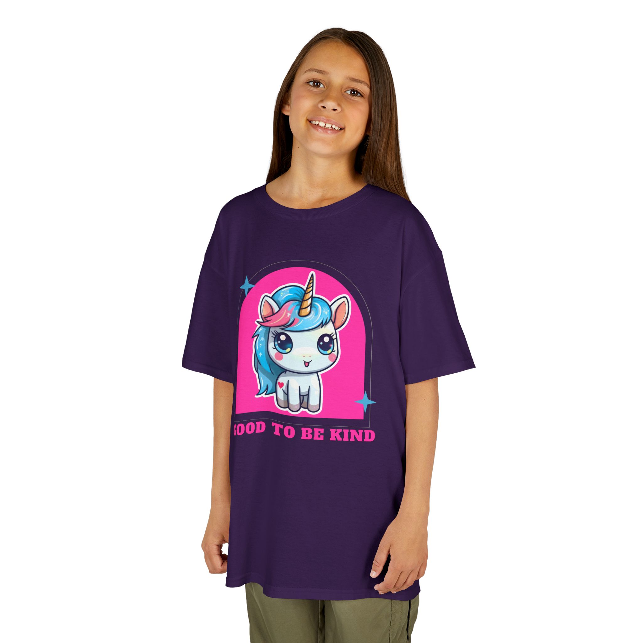 Kids Unicorn Tee — "Good to Be Kind" Cute Rainbow Pony Shirt - Image 47