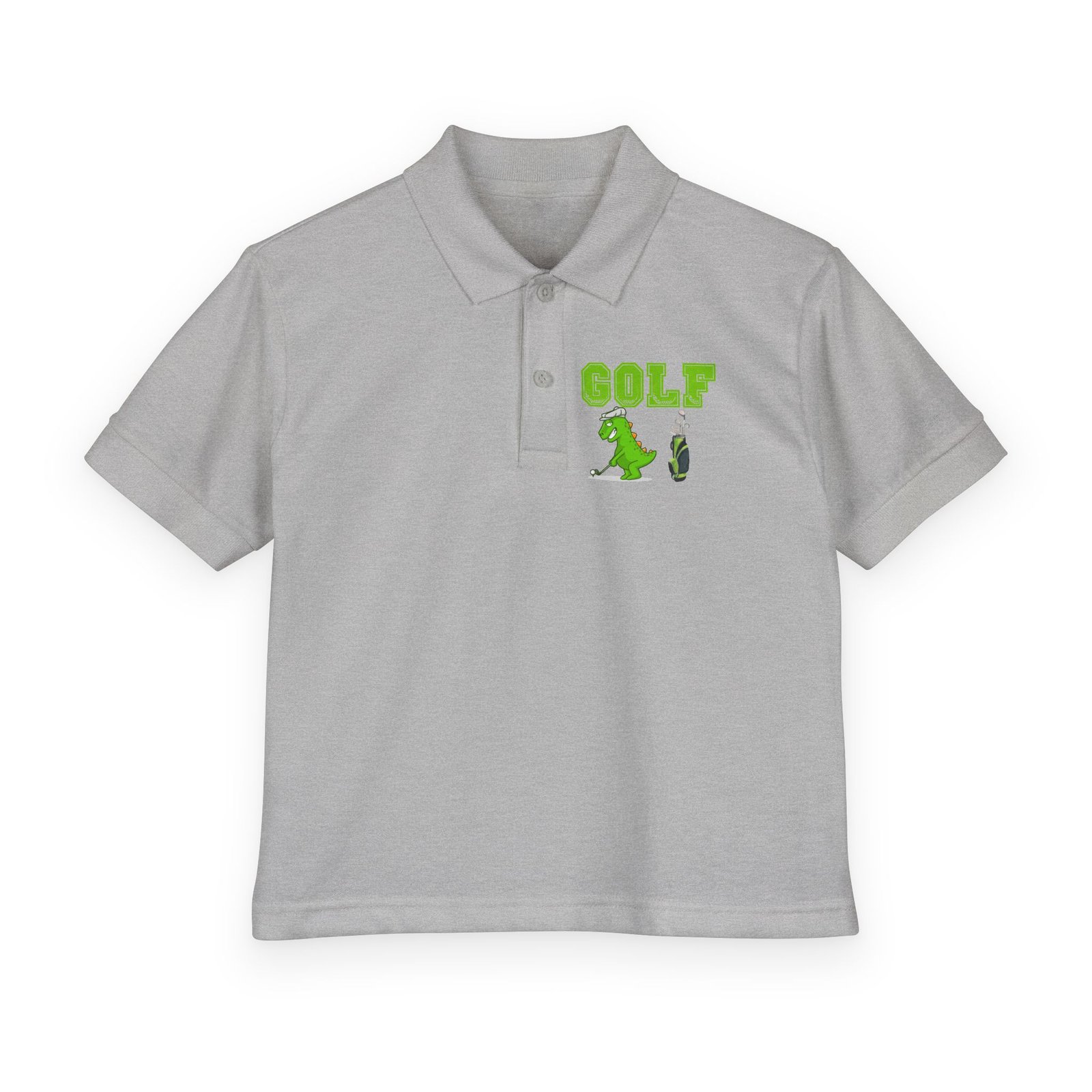 Kids' Golf Polo with Dinosaur Design - Image 15