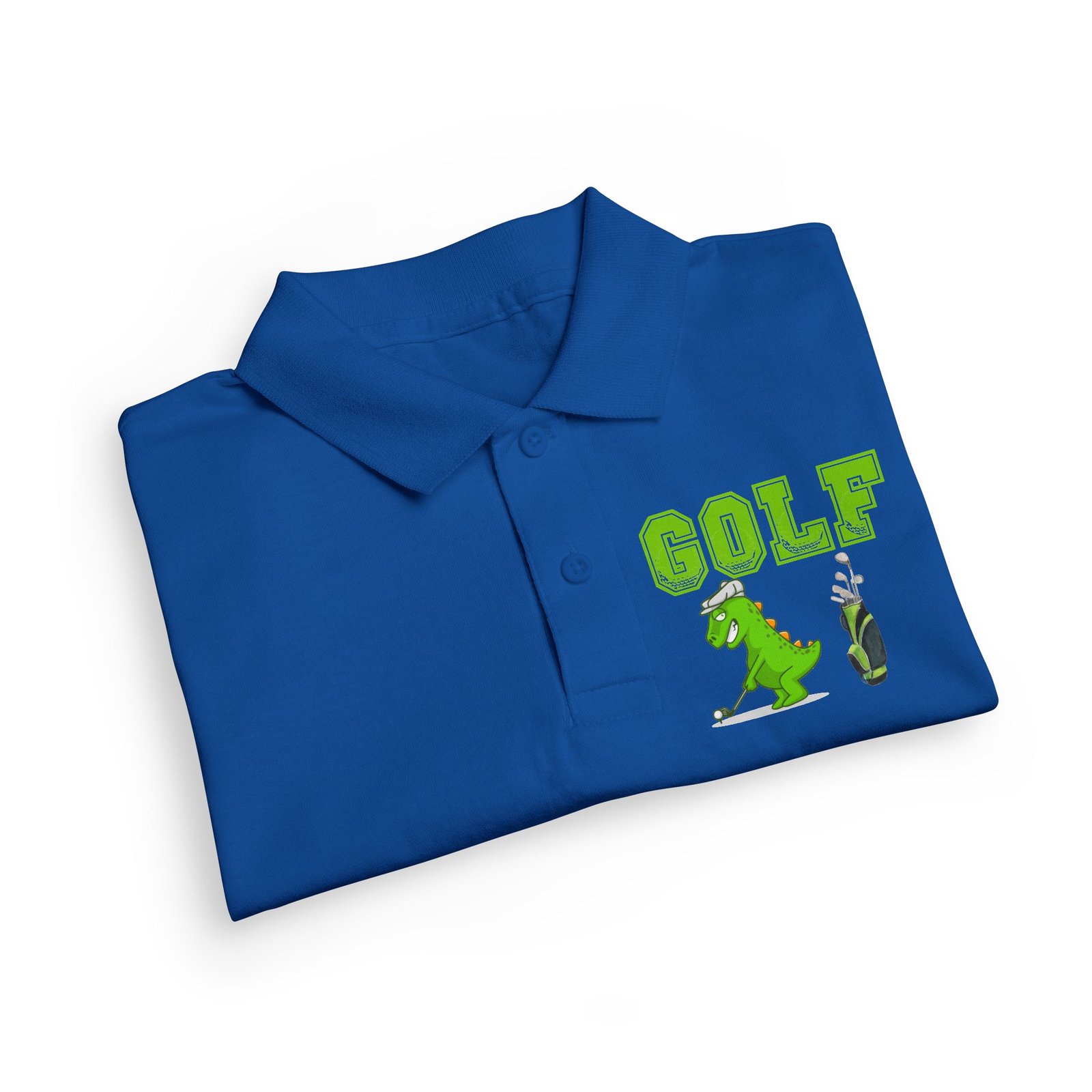 Kids' Golf Polo with Dinosaur Design - Image 51