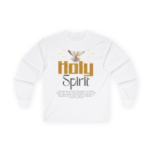 Holy Spirit Long Sleeve Tee - Faith Shirt, Religious Apparel, Spiritual Gift, Easter Wear, Christian Clothing