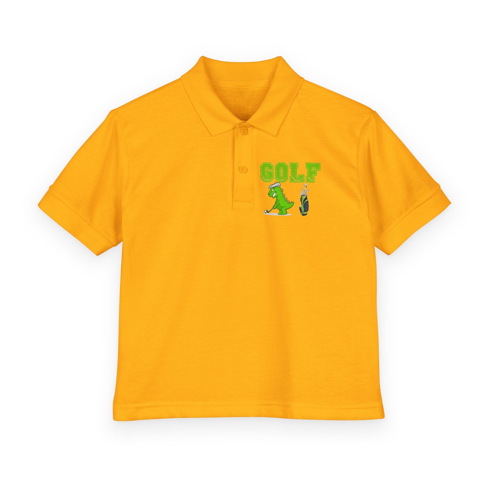 Kids' Golf Polo with Dinosaur Design - Image 22