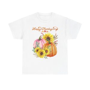 Thanksgiving T-shirts, Pumpkin Tee, Autumn Shirt, Unisex Fall Apparel, Holiday Gift, Cozy Outfit, Harvest Festival Clothing