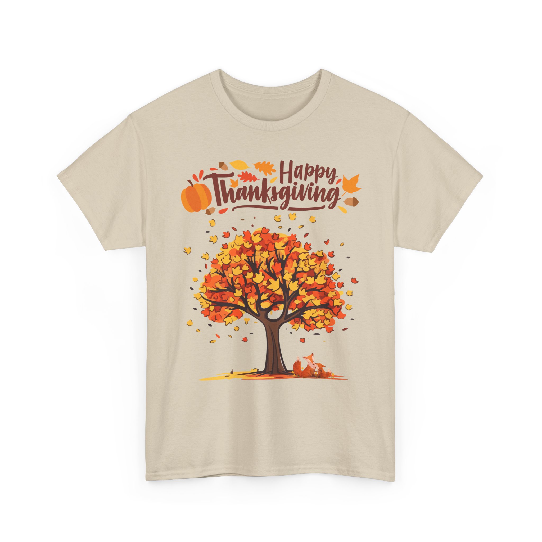 Thanksgiving Tree Tee, Autumn Shirt, Fall Apparel, Family Gathering Top, Seasonal Wear, Thanksgiving Gift - Image 11