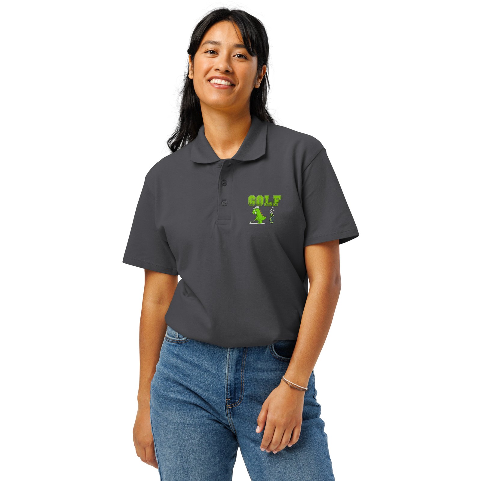 Premium pique polo shirt - Image 46