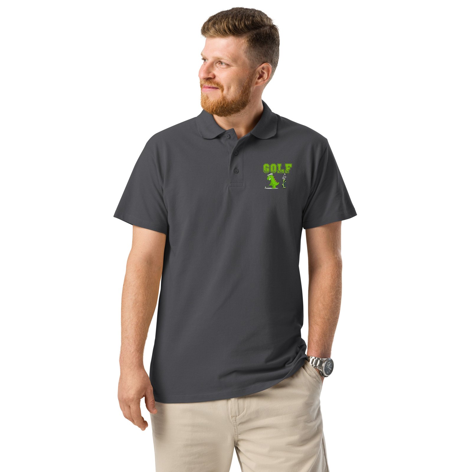 Premium pique polo shirt - Image 32