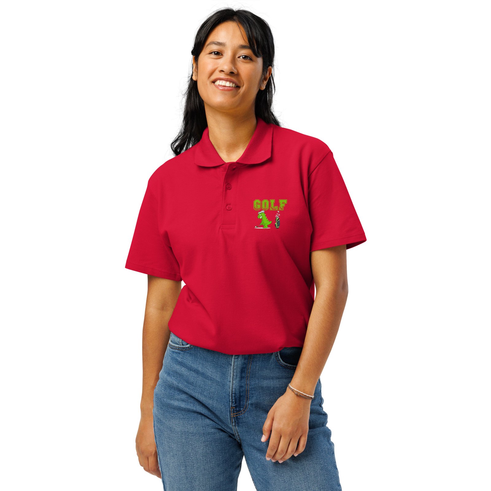 Premium pique polo shirt - Image 45