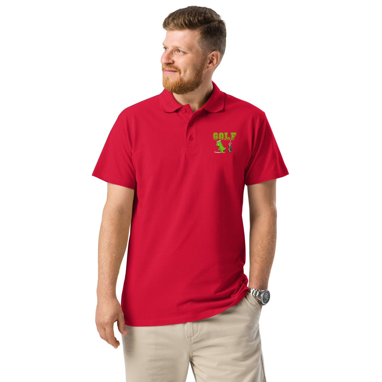 Premium pique polo shirt - Image 31