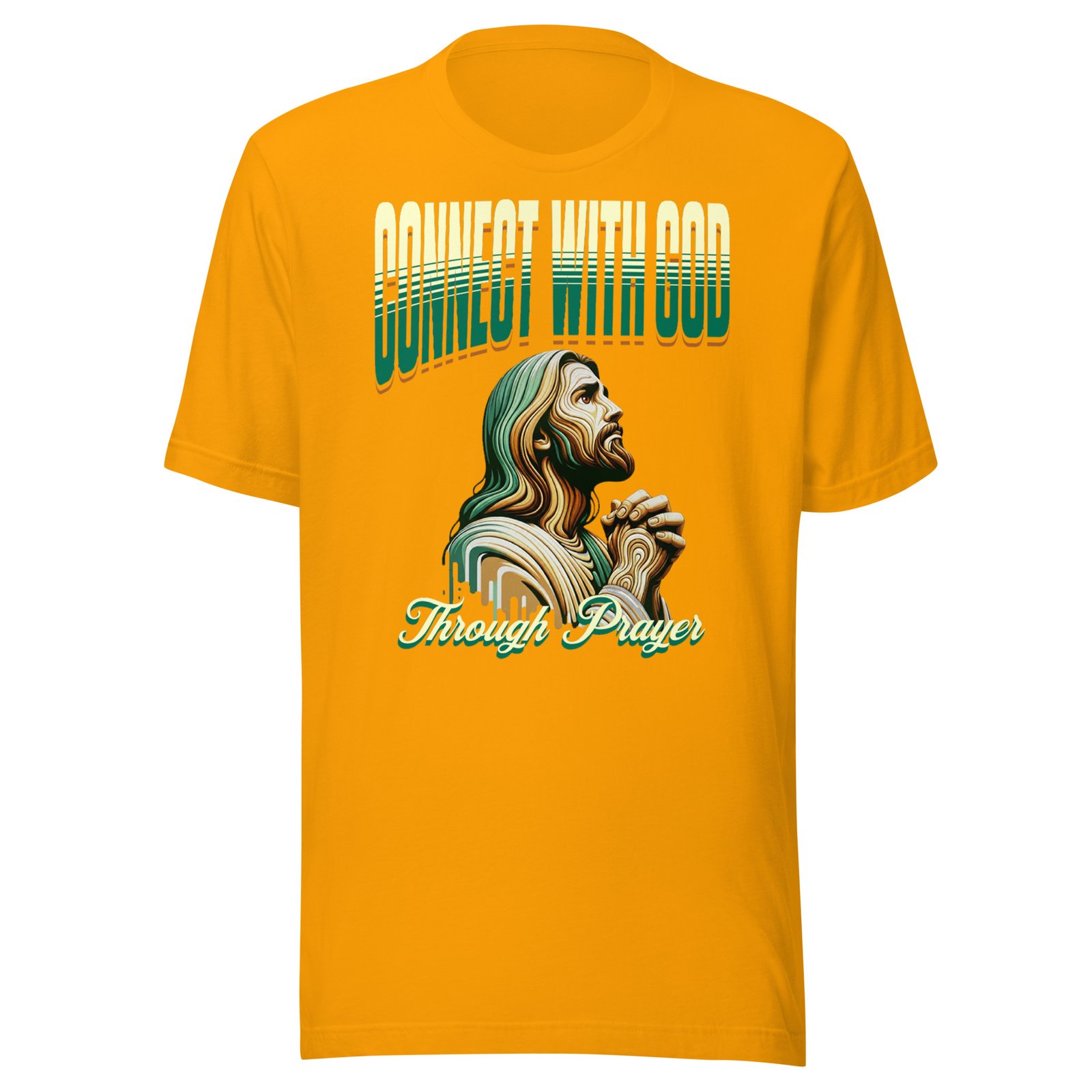 Connect with god through prayer Unisex t-shirt - Image 2