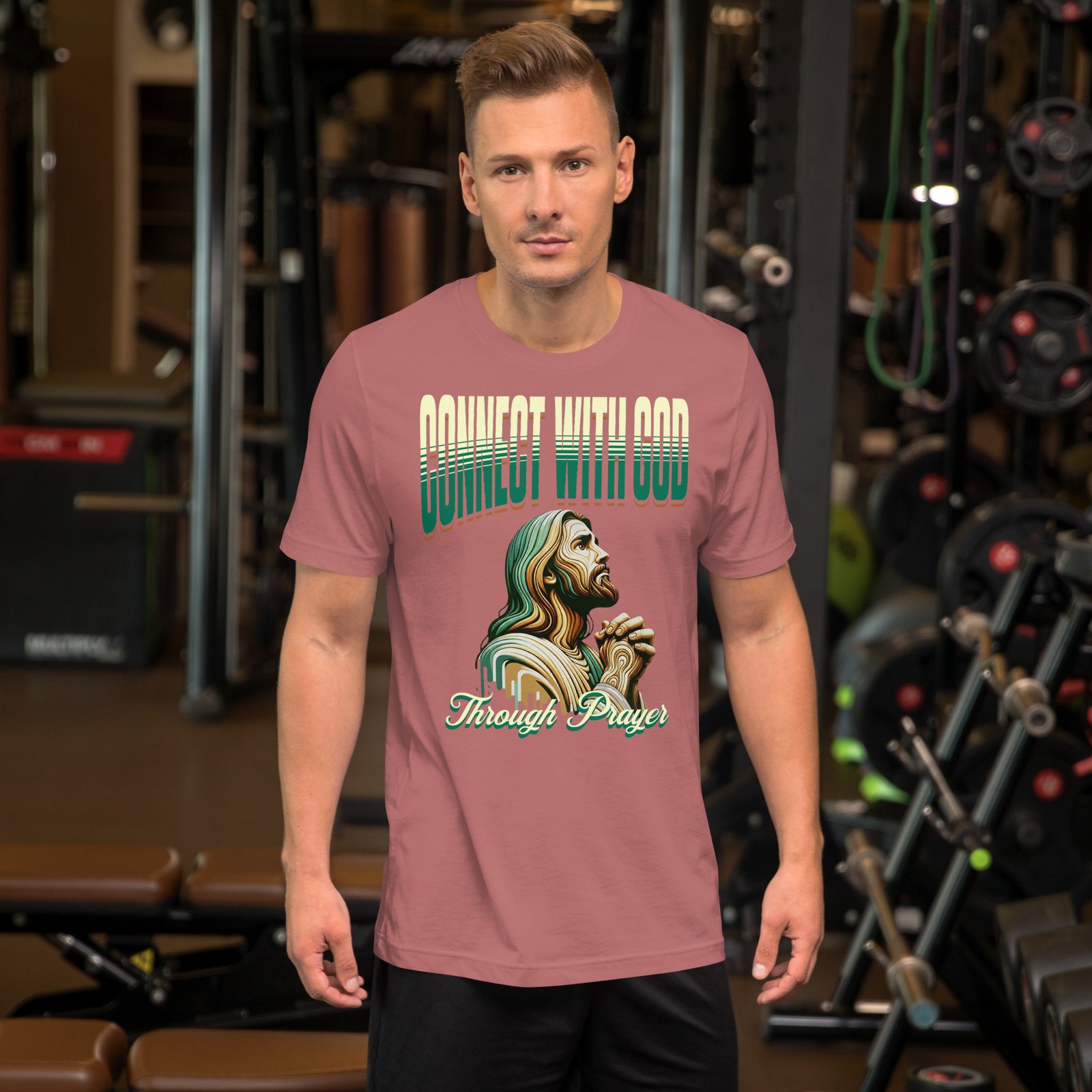 Connect with god through prayer Unisex t-shirt - Image 22