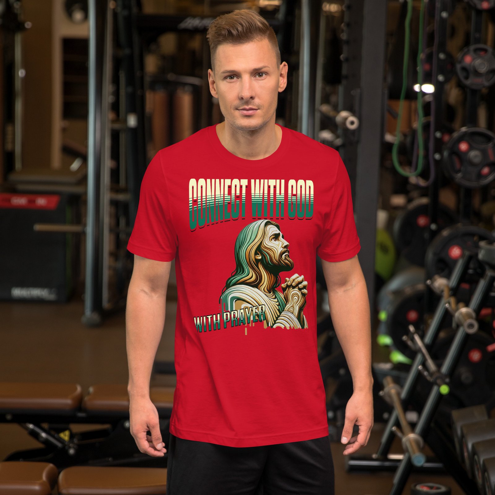 Connect with God with prayer Unisex t-shirt - Image 11