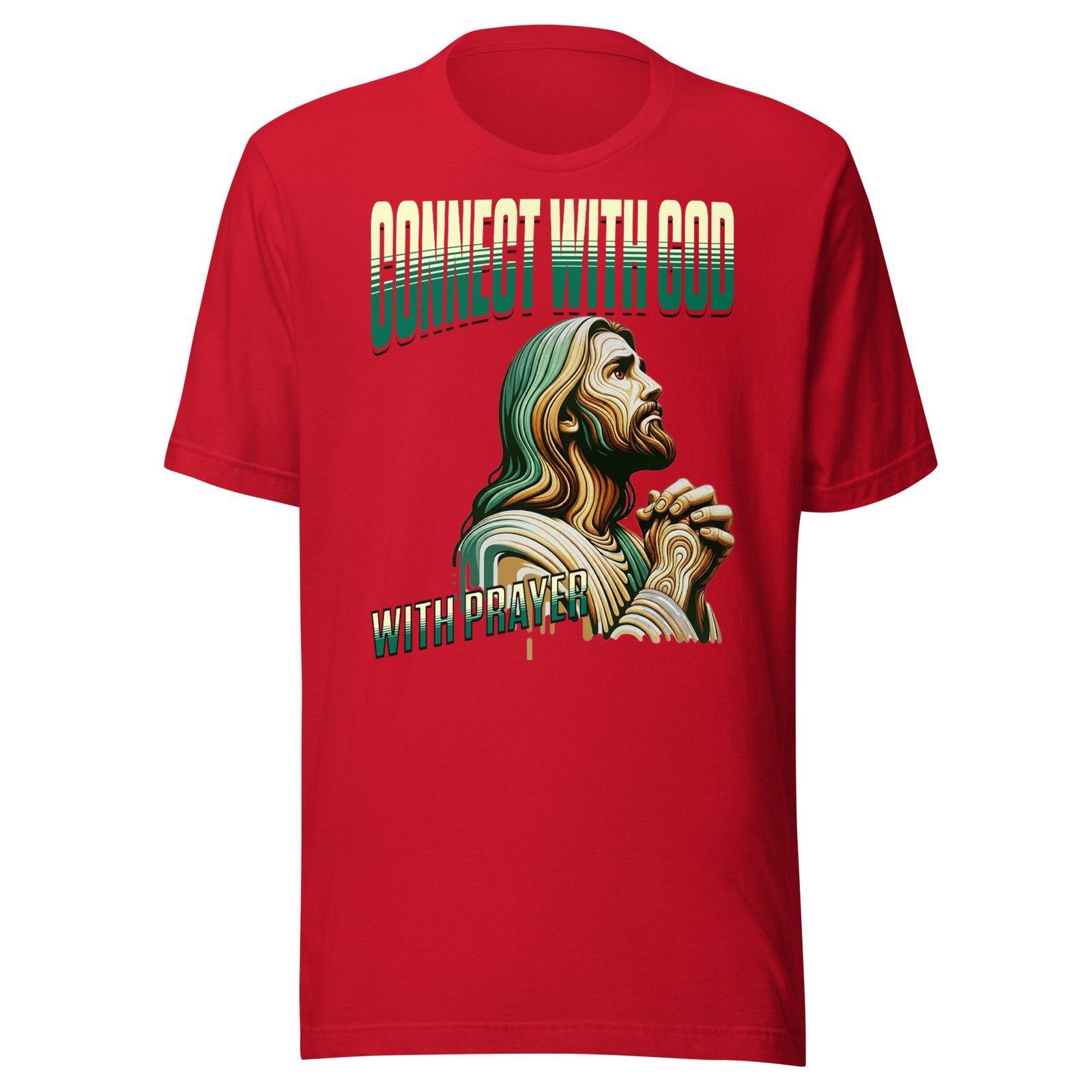 Connect with God with prayer Unisex t-shirt - Image 4