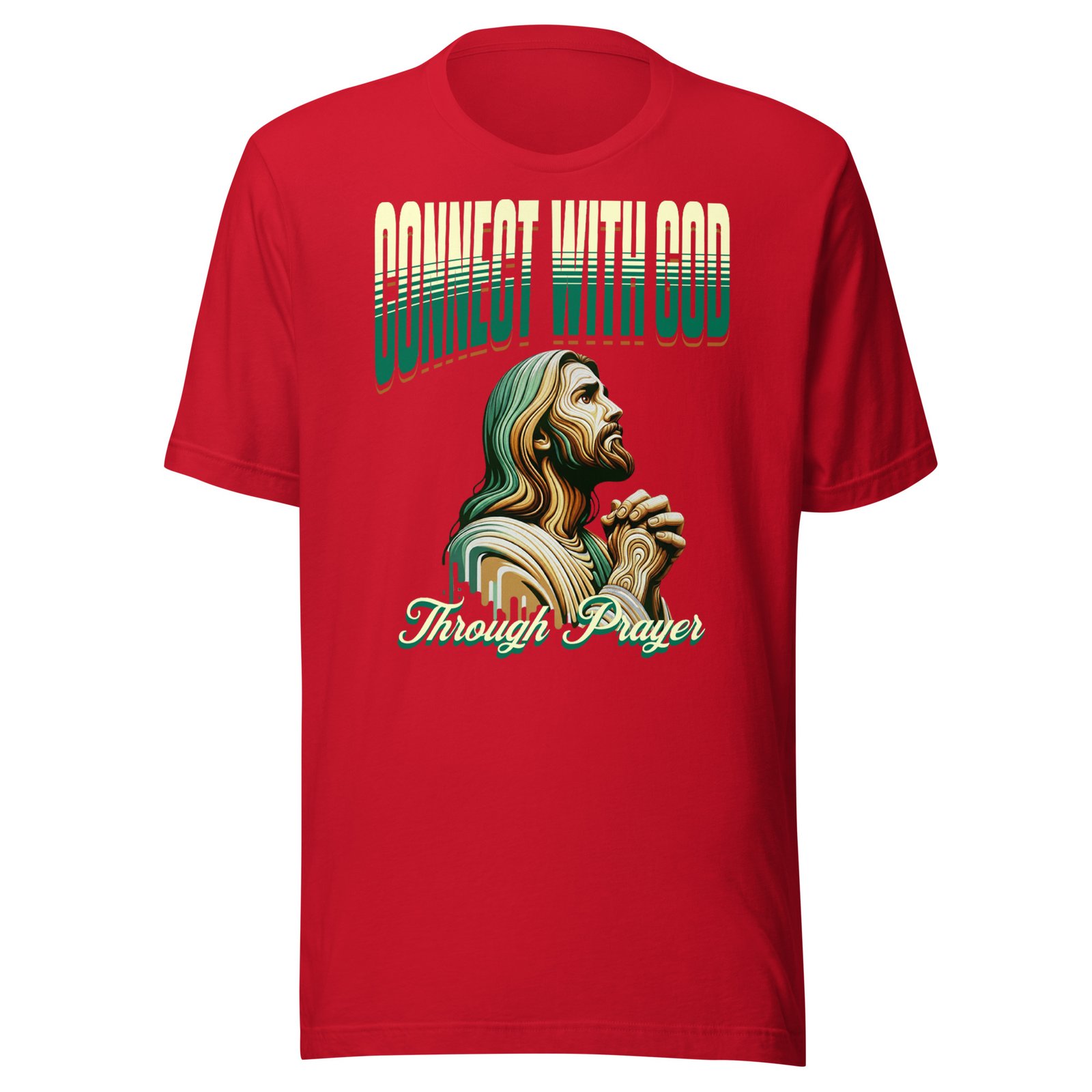 Connect with god through prayer Unisex t-shirt - Image 5