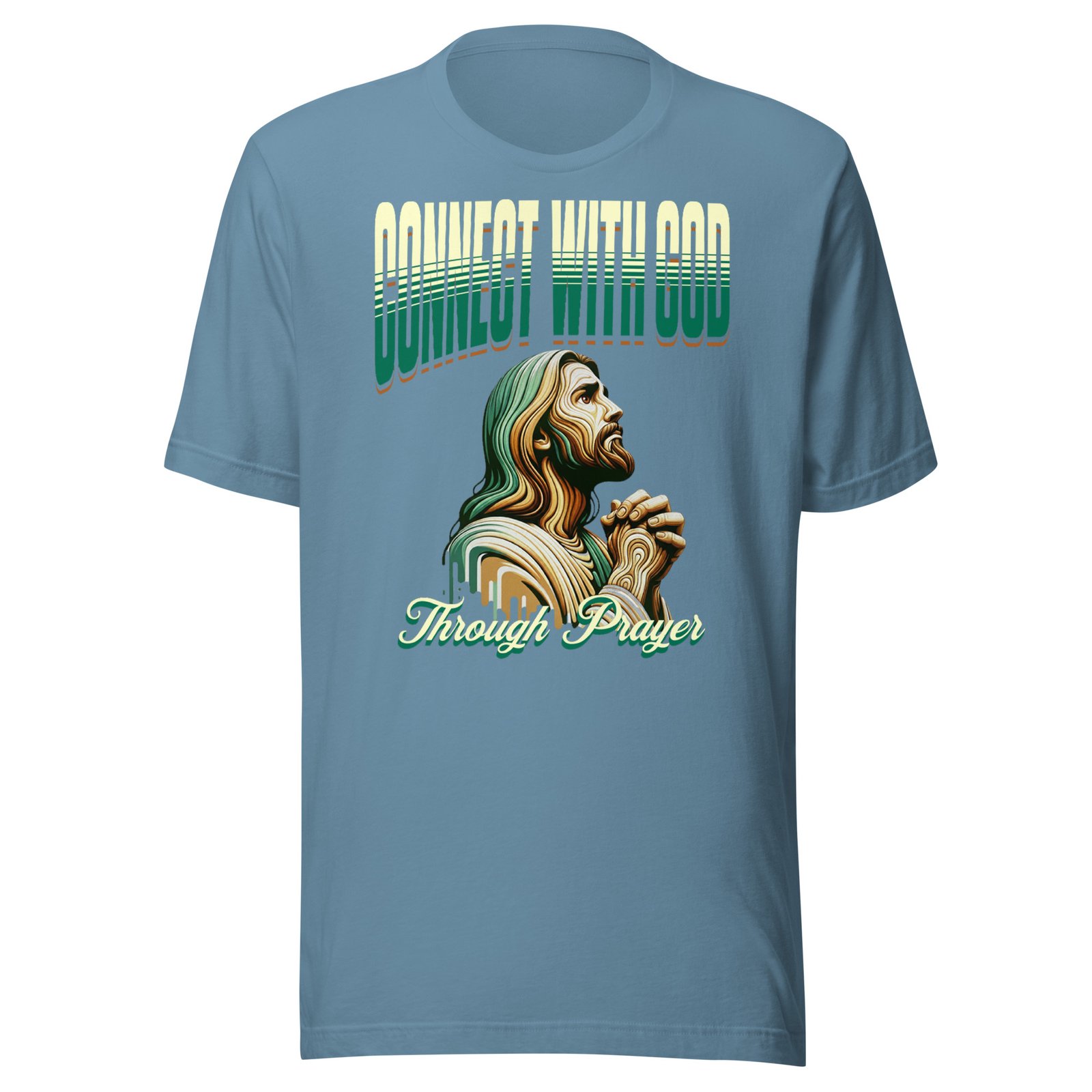 Connect with god through prayer Unisex t-shirt - Image 7