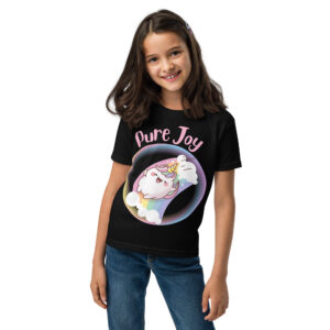 Pure Joy Youth t-shirt DTF Best  Color Quality- Our Unicorn Coloring book themed