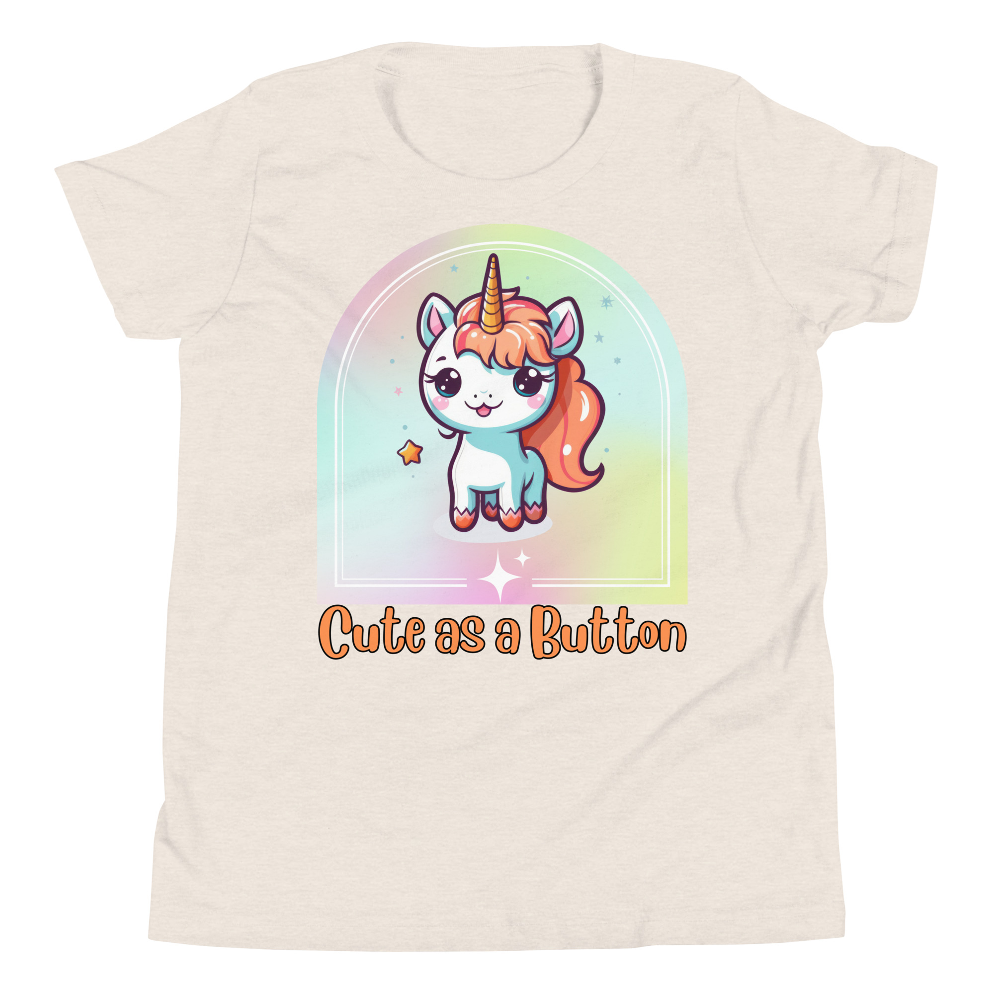 Cute as a Button Youth Short Sleeve T-Shirt - Image 7