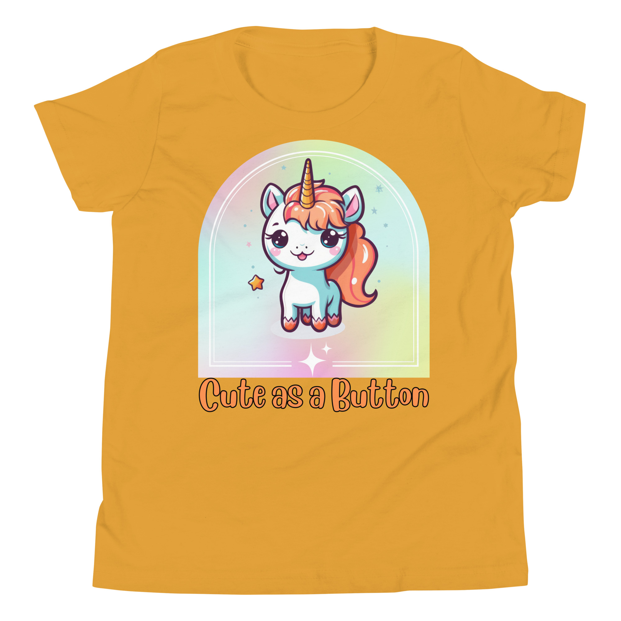 Cute as a Button Youth Short Sleeve T-Shirt - Image 5