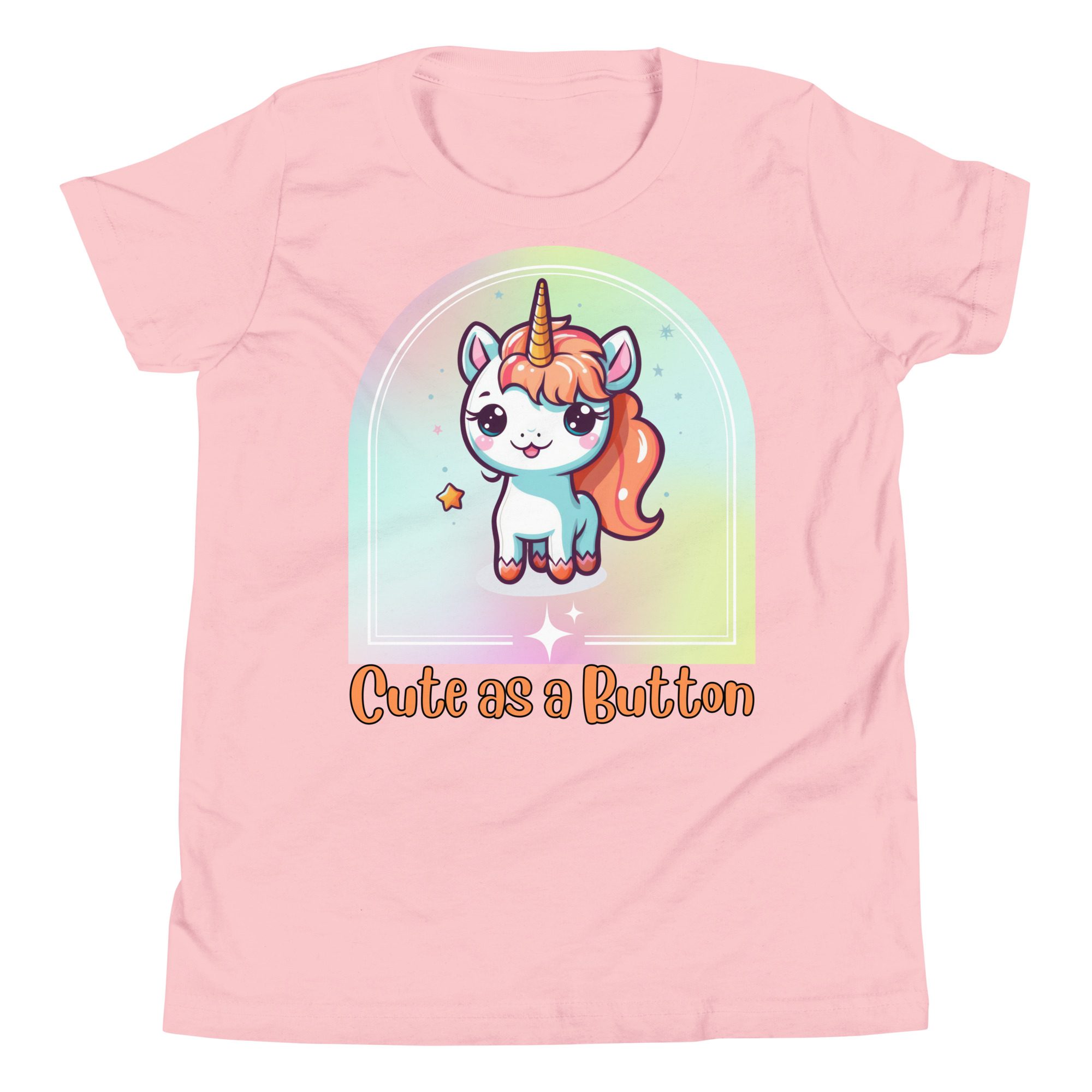 Cute as a Button Youth Short Sleeve T-Shirt - Image 6