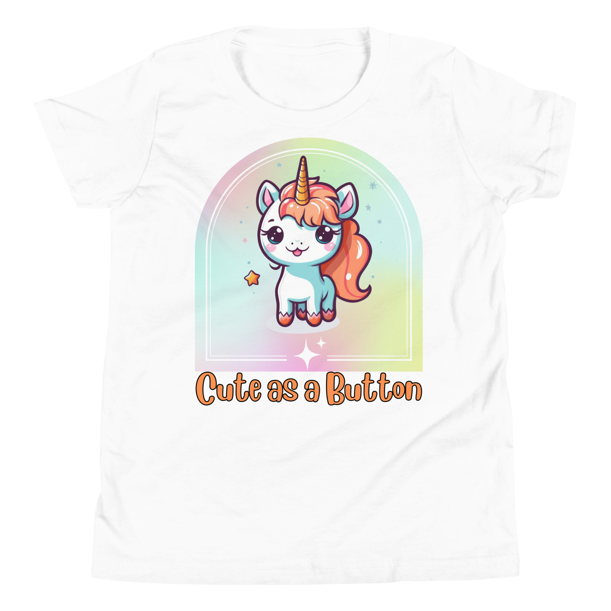 Cute as a Button Youth Short Sleeve T-Shirt - Image 9