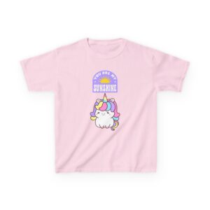 Kids Tee — "You Are My Sunshine" Cute Rainbow Unicorn Graphic