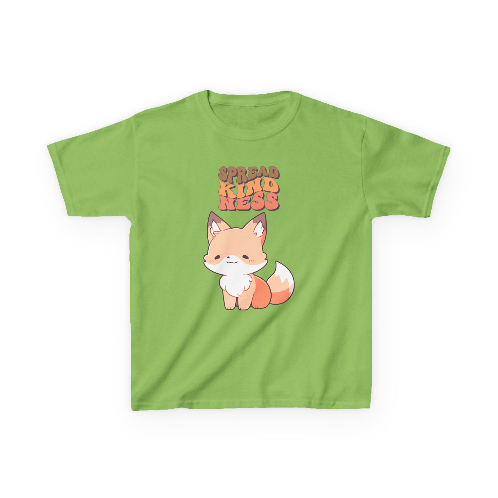 Kids Tee — Cute Fox "Spread Kindness" Graphic - Image 25