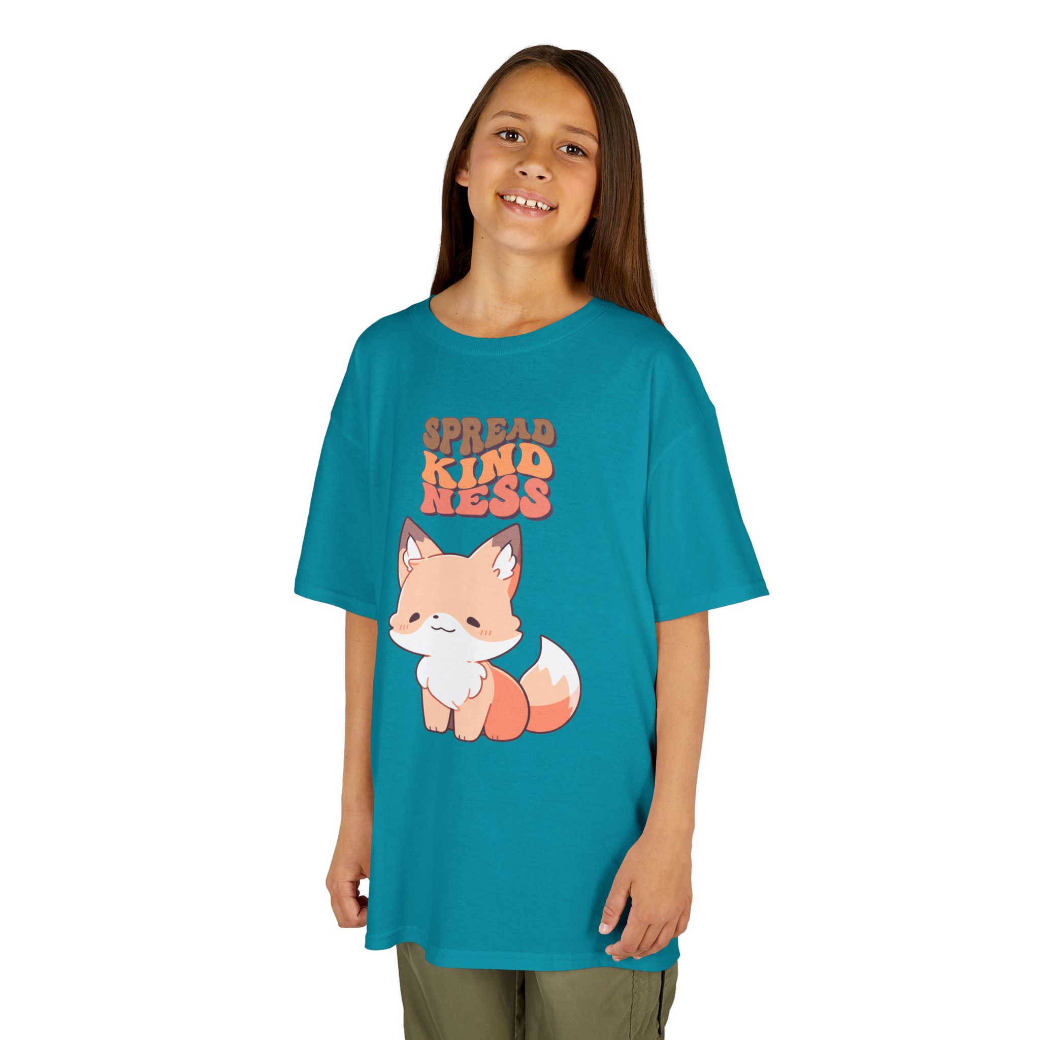 Kids Tee — Cute Fox "Spread Kindness" Graphic - Image 29