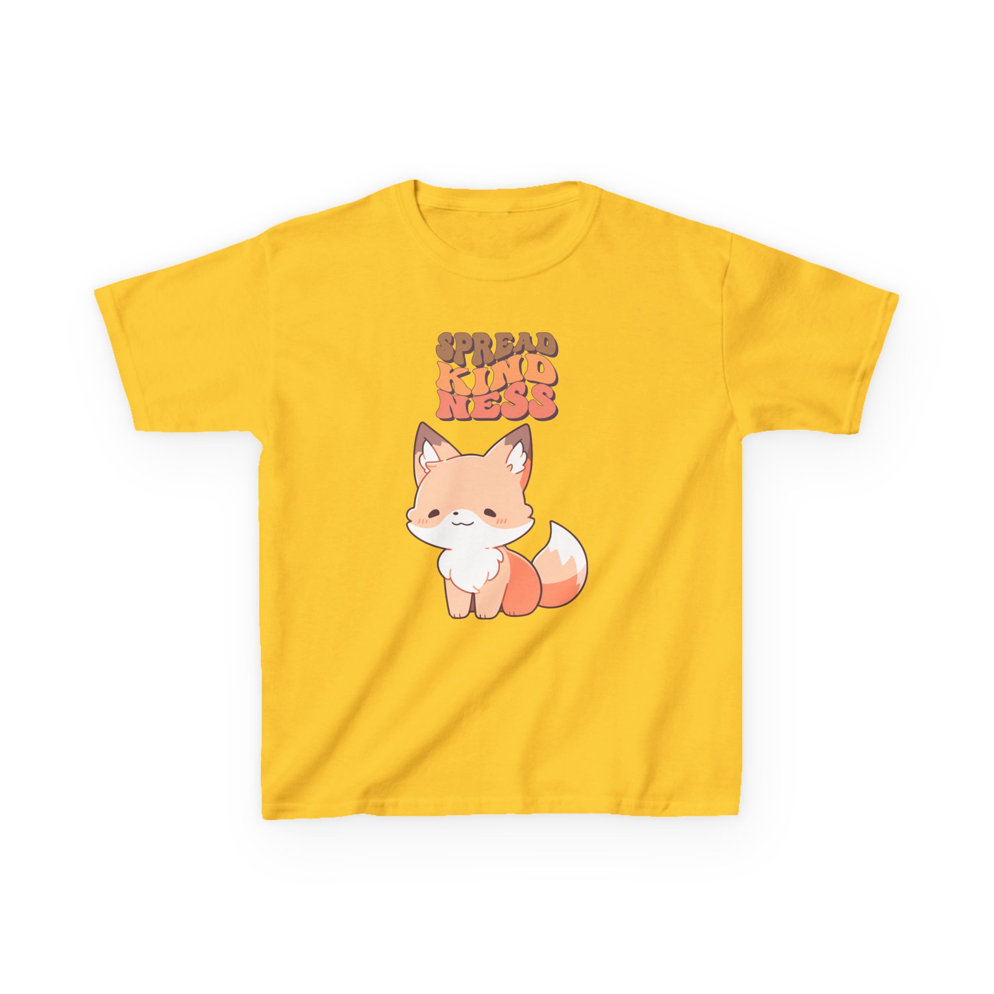 Kids Tee — Cute Fox "Spread Kindness" Graphic - Image 22
