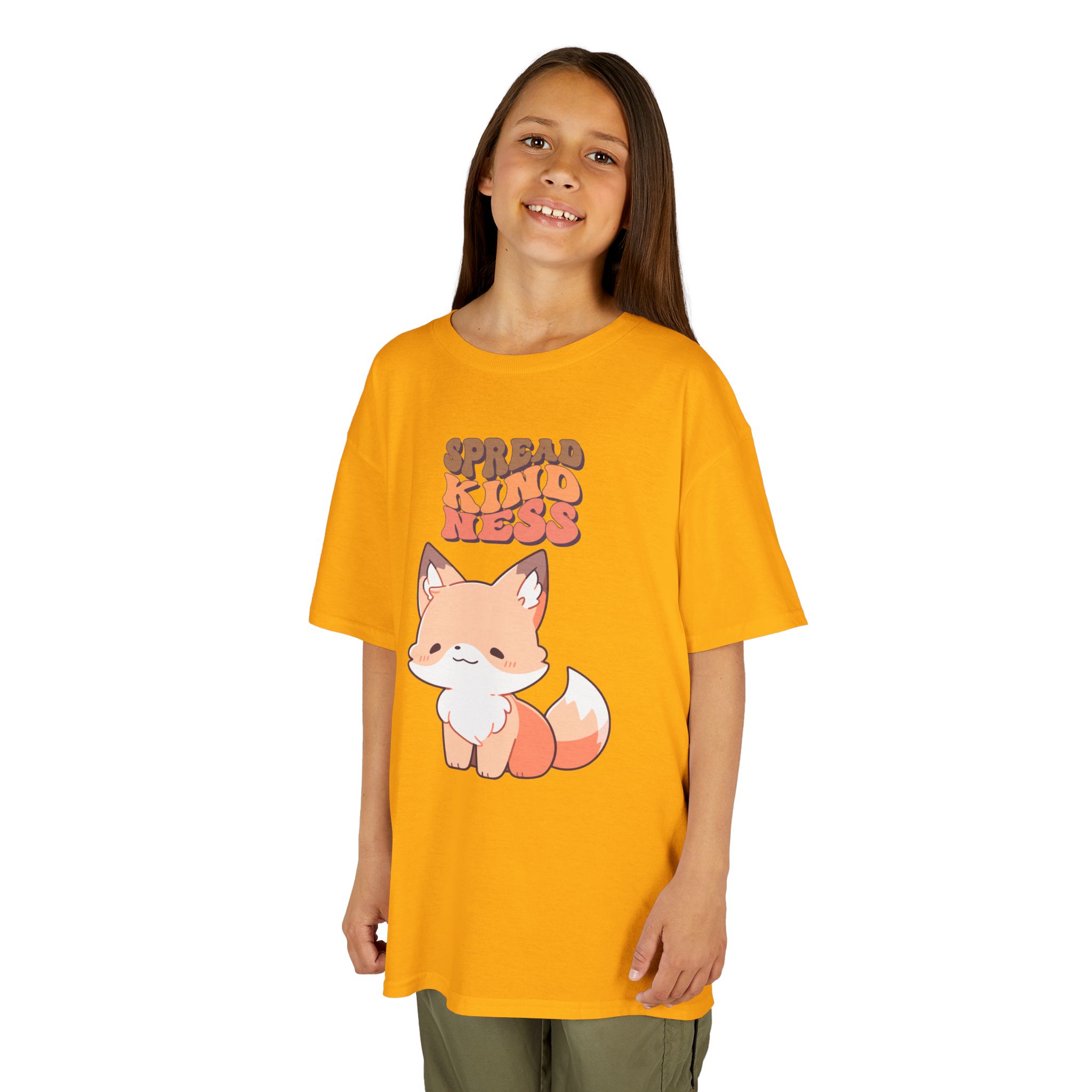 Kids Tee — Cute Fox "Spread Kindness" Graphic - Image 14